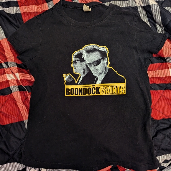 The Boondock Saints Women's babydoll T-shirt small black Hot Topic - Picture 4 of 4